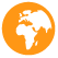 Orange world icon