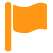 Orange flag icon