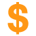 Orange money symbol icon