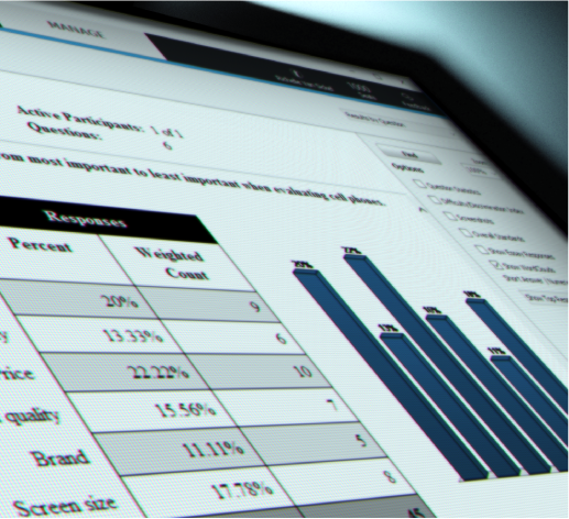 Screenshot of data shown in TurningPoint