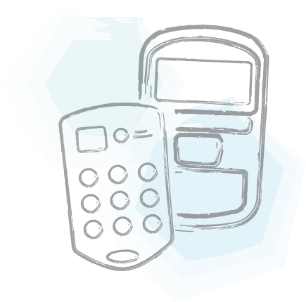LCD and QT2 clickers illustration