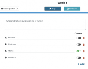 Creating and editing questions with TurningPoint web